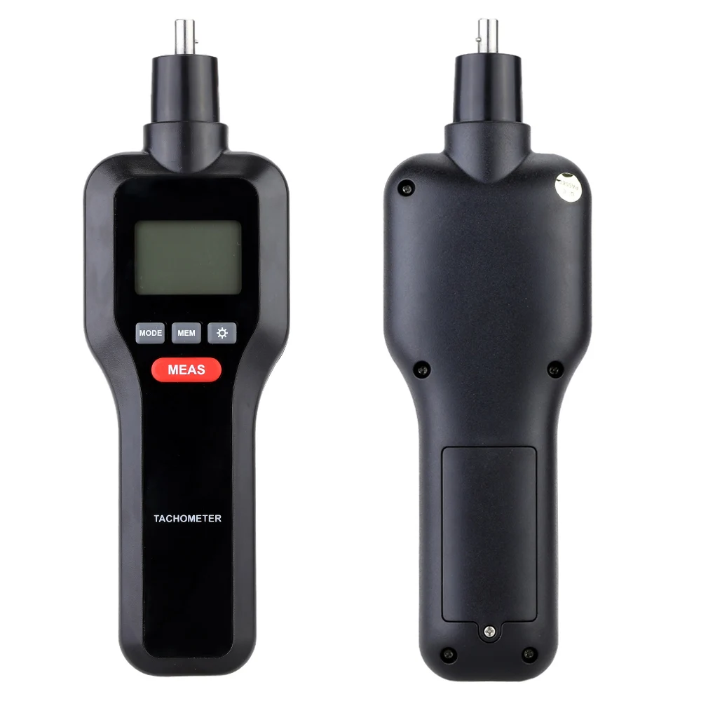 

2 in 1 Noncontact Contact Digital Laser Tachometer Tach RPM Tester Handheld Motor Electrical Machine Rotate Speed Meter with LCD