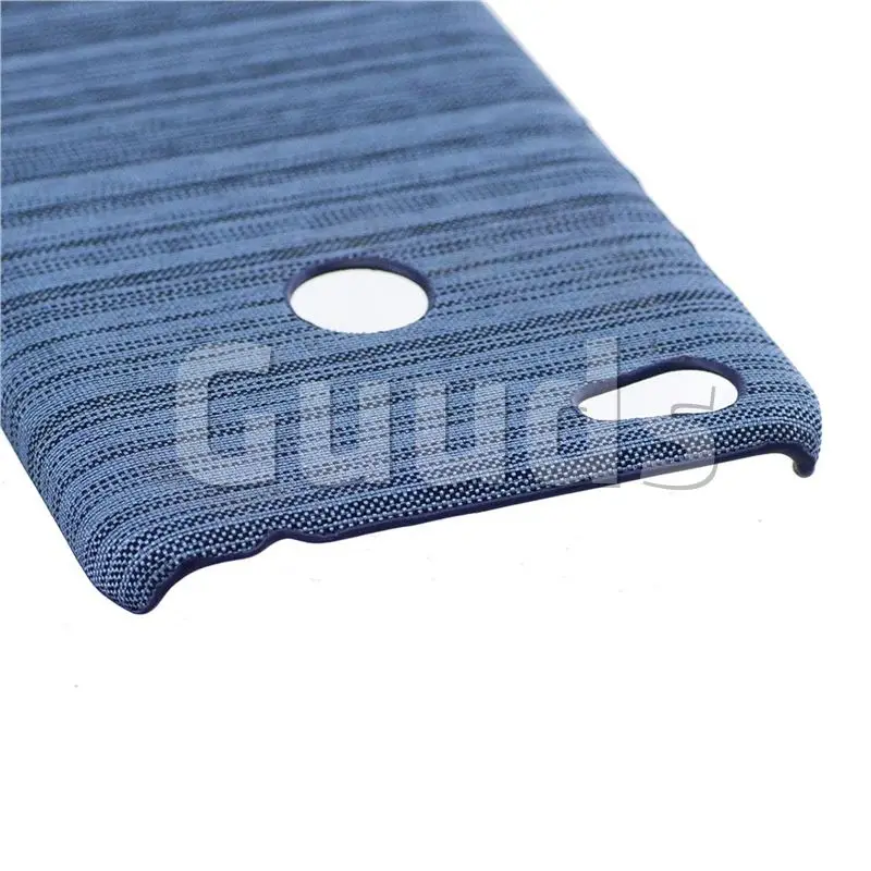 Canvas Cloth Coated Plastic Back Cover for Xiaomi Redmi 4 (4X) - Light Blue