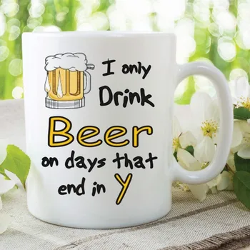 

Drink Beer Mugs Beer Cup Coffee Mug Tea Cups Friend Gift Birthday Gifts