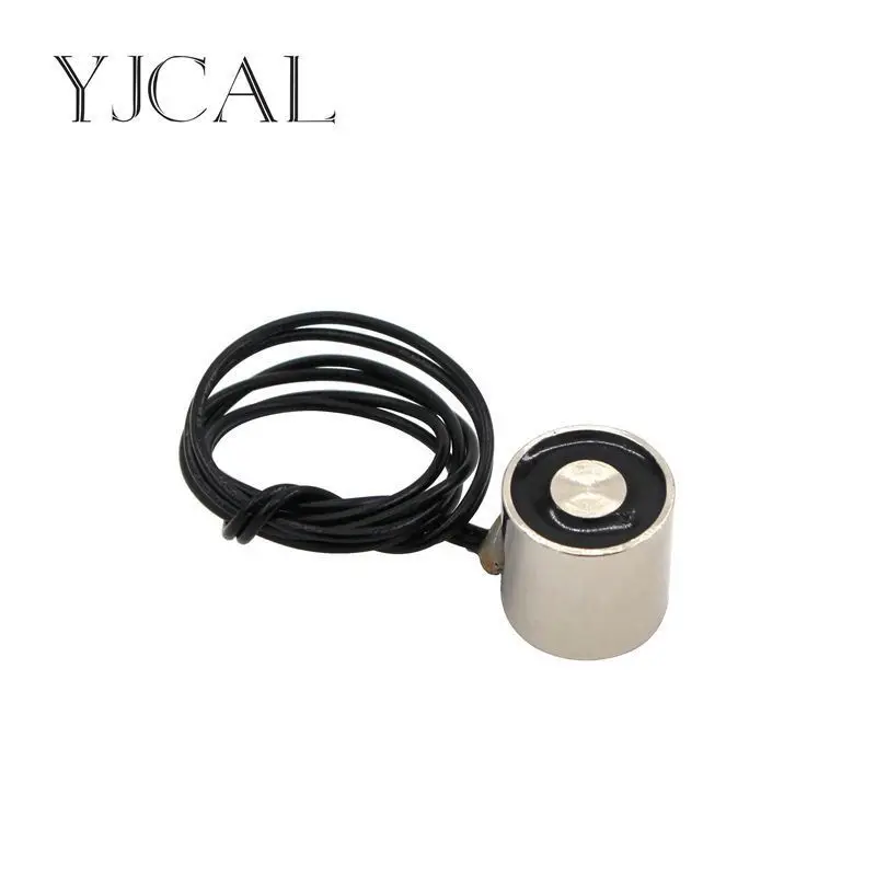 

YJ- 20/20 DC 12V 24V Circular Micro Holding Electric Magnet Lifting 2.5KG Solenoid Sucker Electromagnet