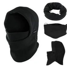 6 в 1 Балаклава для шеи зимняя шапка для лица флисовая Лыжная маска с капюшоном теплый шлем мотоциклетная маска для лица