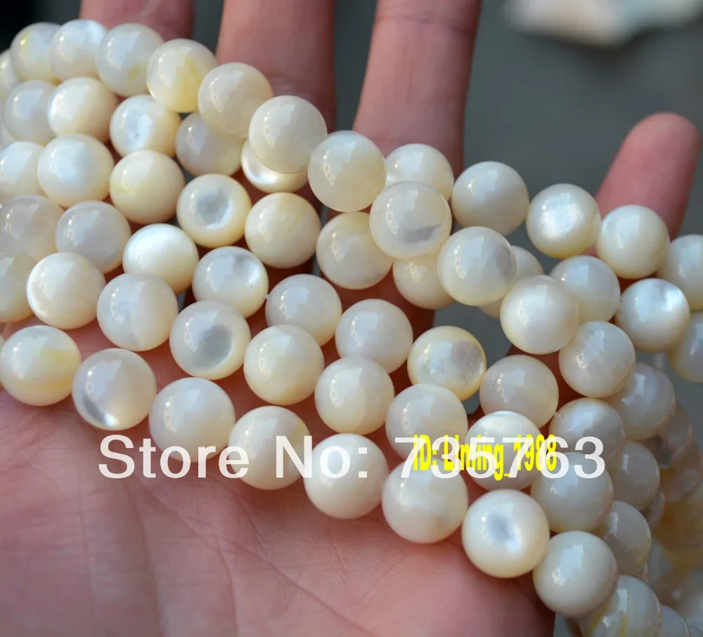 

HOT 001264 108PCS genuine pearl shell oyster bracelet mala prayer beads worry necklace