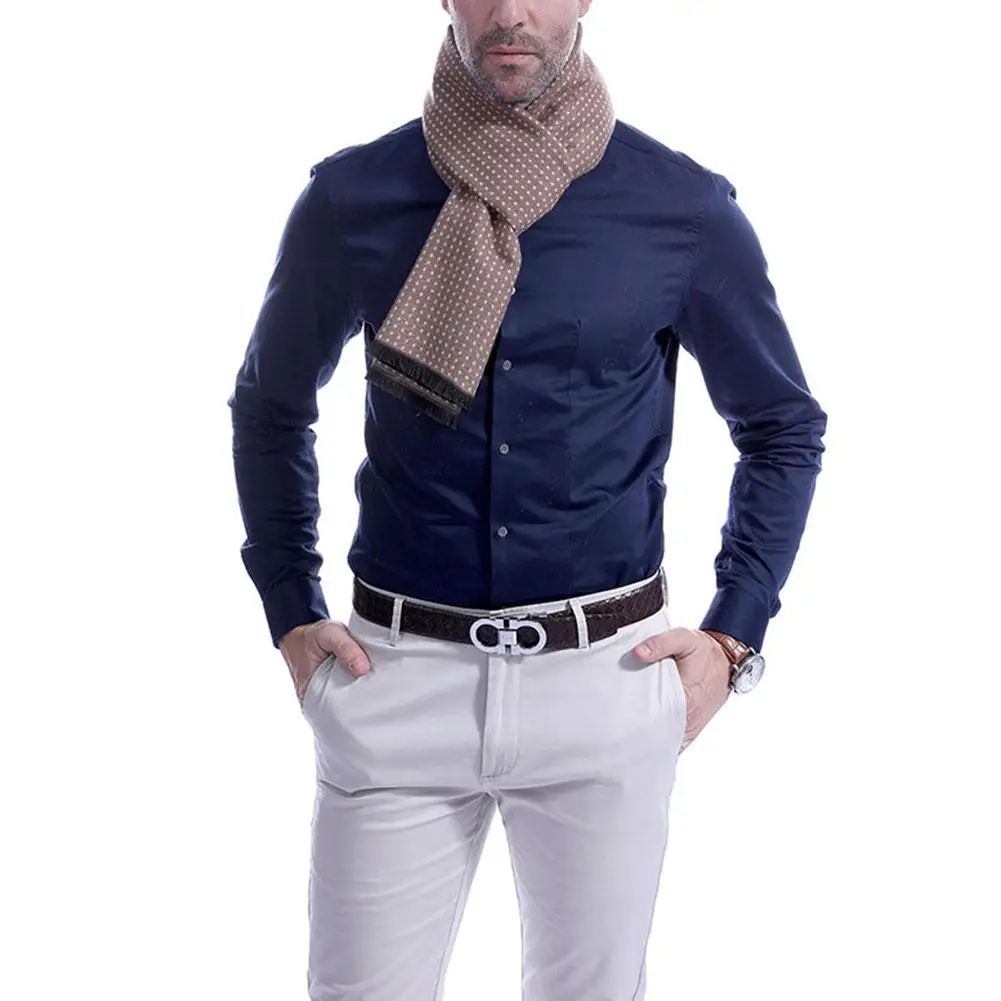 Высококачественный мужской зимний шарф, имитация кашемира, Классический квадратный клетчатый мужской и женский шарф, зимний утолщенный теплый мягкий шарф - Цвет: Khaki