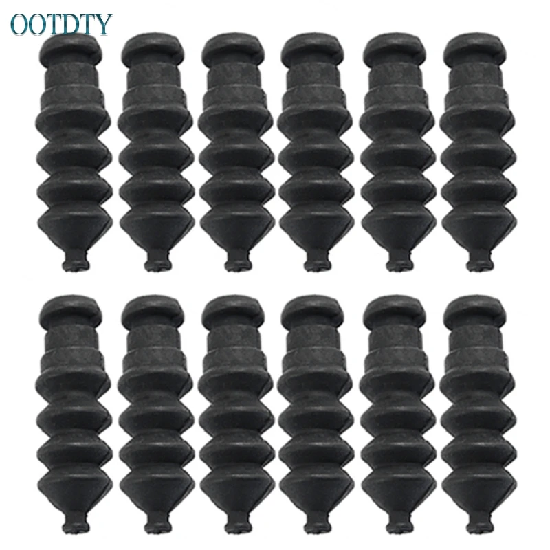 1set/12pcs Waterproof Push Rod Rubber Seal Bellow Normal Size 37mm For