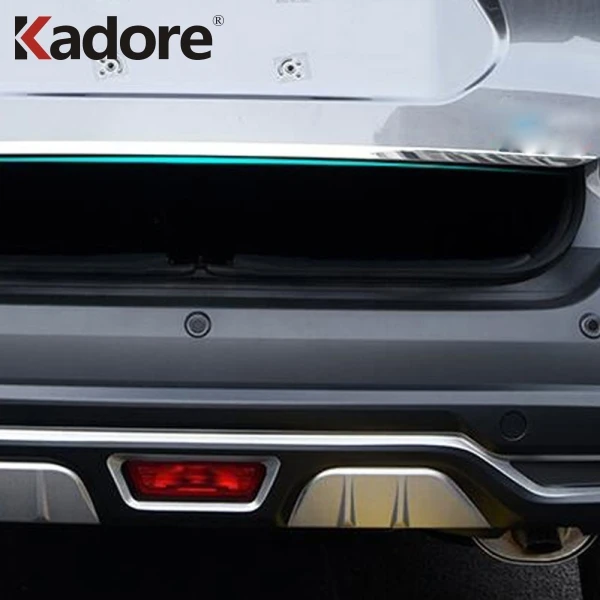 Для Nissan Kicks- нержавеющая сталь Задняя Крышка багажника Отделка Автомобиля внешние аксессуары багажника загрузки защитная полоса