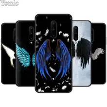 Soft Cover Shell for Oneplus 7 7 Pro 6 6T 5T Silicone Phone Case for Oneplus 7 7Pro Black Case angel wings