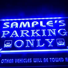 DZ045-для персонализированного названия парковки автомобиля только Бар Пиво светодиодный неоновый свет знак