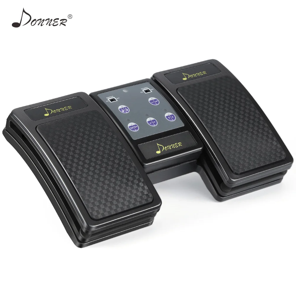

Donner Wireless Bluetooth Page Turner Pedal Hands-free Reading Sheet Music For Tablets Ipad MAC Page Truning Foot Dual Pedal New