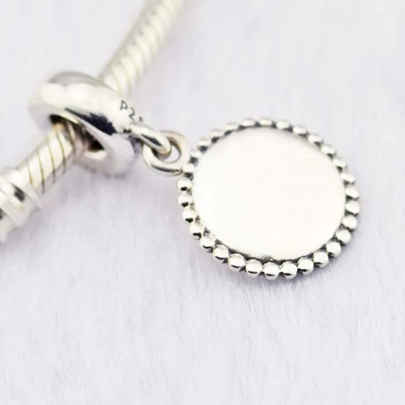 Land of the Free Dangle Charm Sterling Silver Jewelry Fits European Charm Bracelet & Choker Beads For Woman DIY