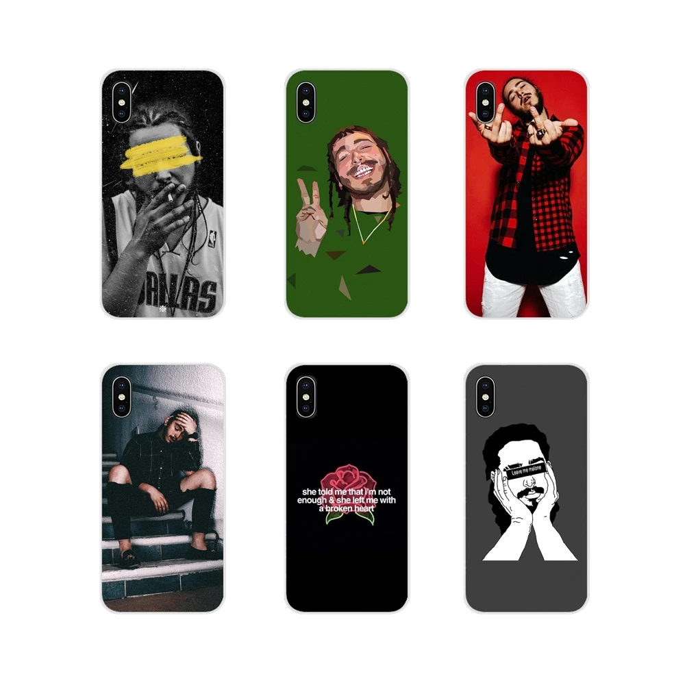 Аксессуары чехлы для телефонов Motorola Moto X4 E4 E5 G5 G5S G6 Z Z2 Z3 G3 G2 C Play Plus Post Malone Music Art |