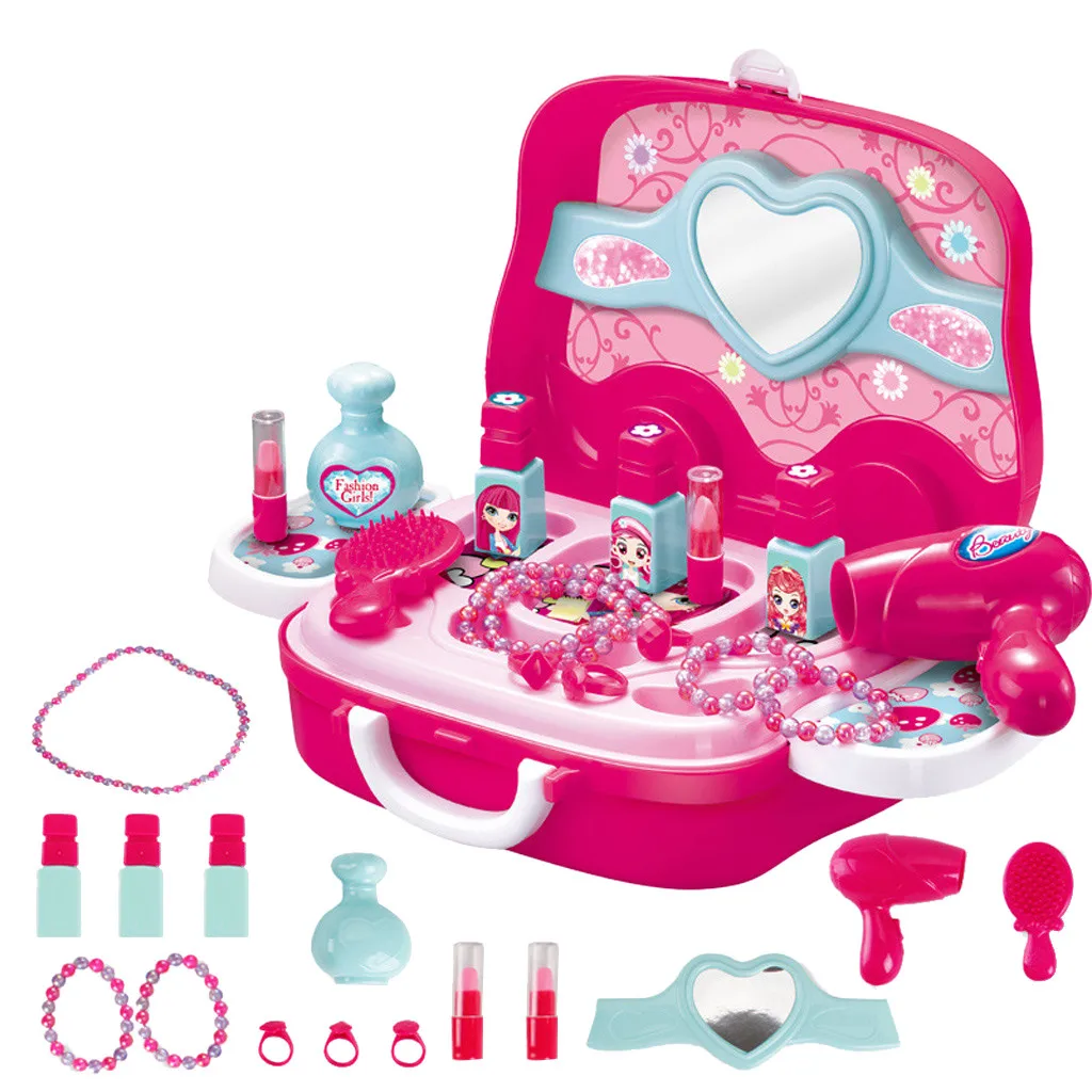 Игрушки для ролевых игр для девочек, детский косметический набор, игрушка для детей, имитация ролевых игр, игрушка-пазл для раннего развития, игрушки для мебели