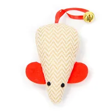 Mouse Shape With Ring Tail Pet Toys for Cat New Squeaker Soft StufferToys