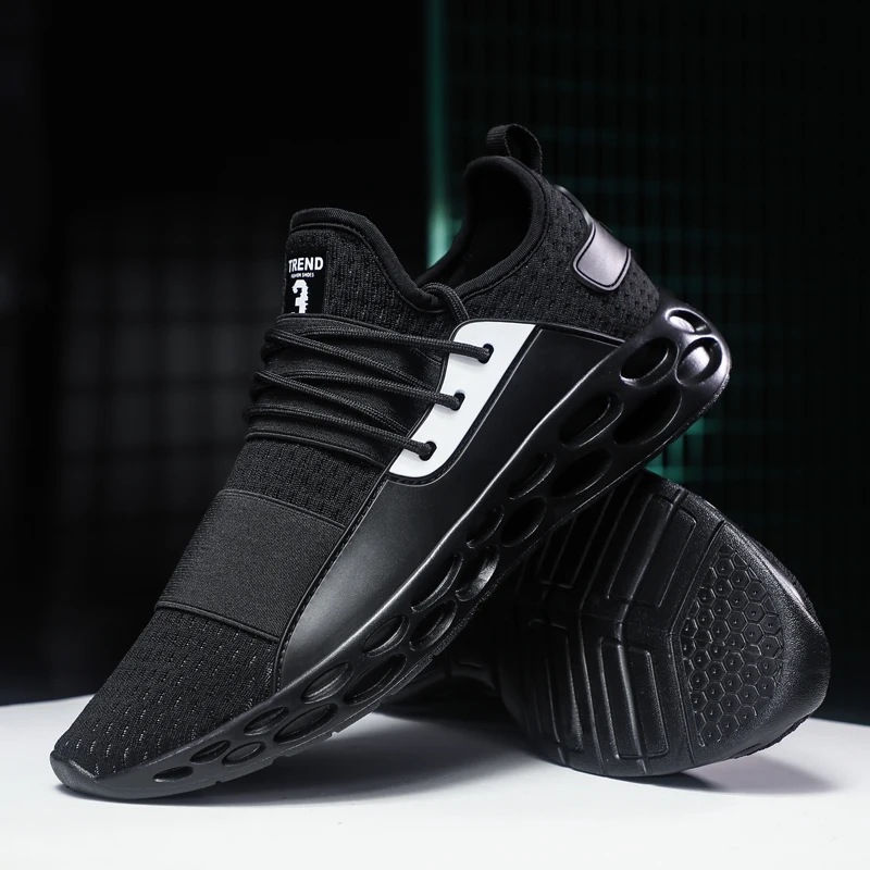 

2019 Hot Sale Male Fashion Breathable Non-Slip Sneakers Shoes Men Comfortable Casual Shoes Trend Lightweight Outdoor Flat Shoes