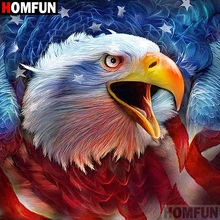 HOMFUN Алмазная картина "американский Орел" вышивка крестом на заказ фото алмаз, вышивка квадратными круглыми настенный Декор для дома A07508