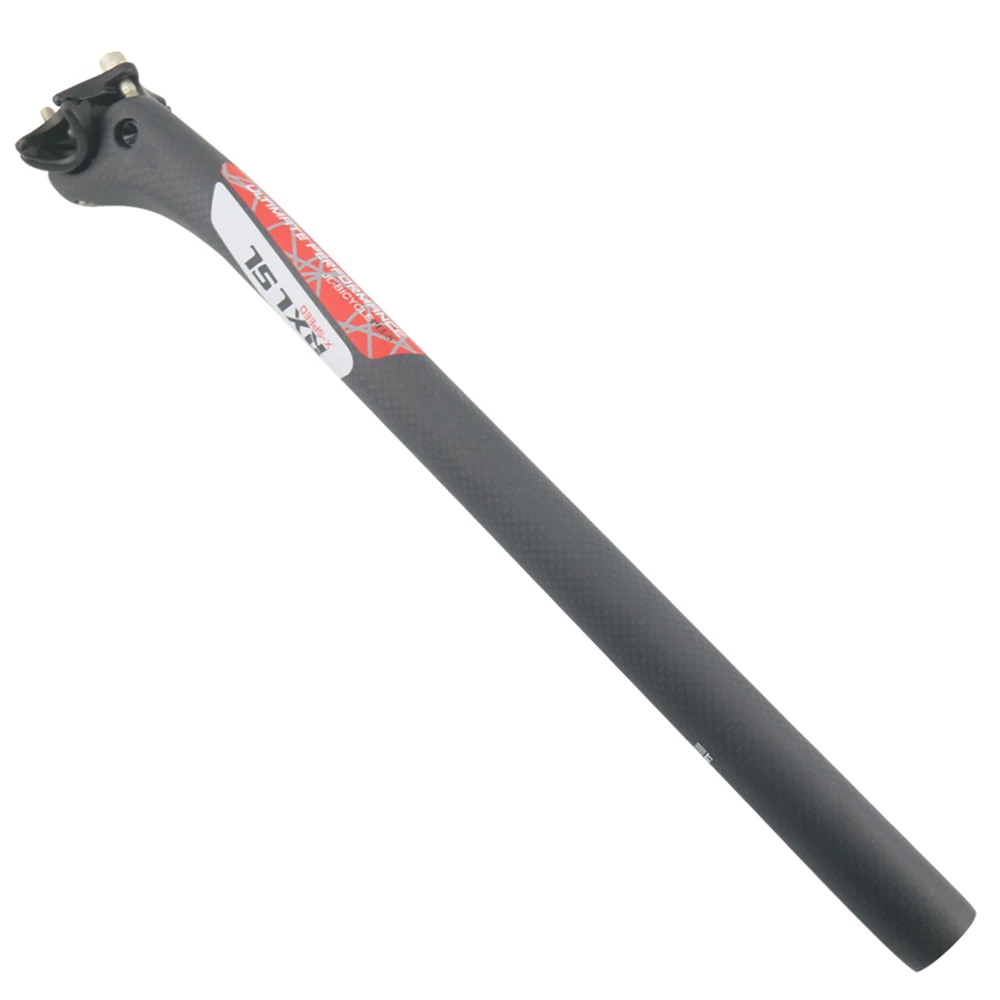 RXL SL Bicycle Seat Post 27.230.831.6mm Carbon Seatpost Mtb Bike Offset 25mm 3K Matte RedGrey Seatposts carbon  (7)