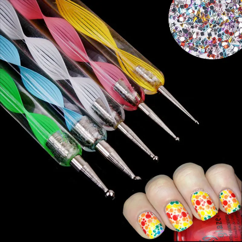 2-Ways-Nail-Dotting-Pen-5pcs-set-5-Color-Mixed-Marblezing-DIY-Nail-Art-Rhinestone-Decoration