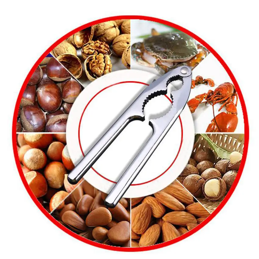 

Mini Stainless Nutcracker Sheller Walnut Nut Cracker Quick Walnut Almond Pecan Nutcracker Kitchen Fruit Tool Accessories
