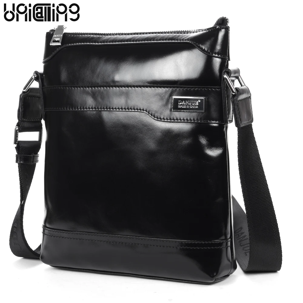 Messenger bag men leather casual business genuine leather messenger bag ...