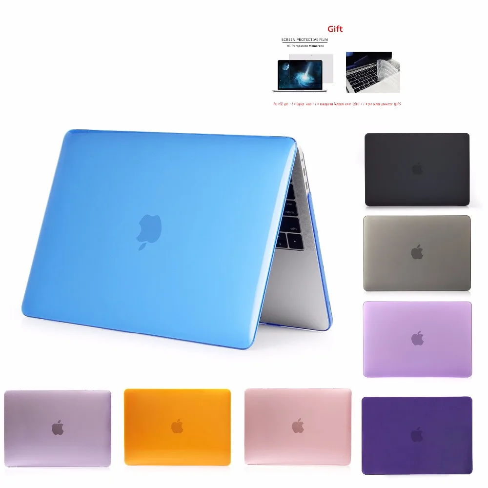 Кристальный \ матовый чехол для APPle MacBook Air Pro retina 11 12 13 15 mac Book 15,4 13,3 дюймов с сенсорной панелью A1932 A1466