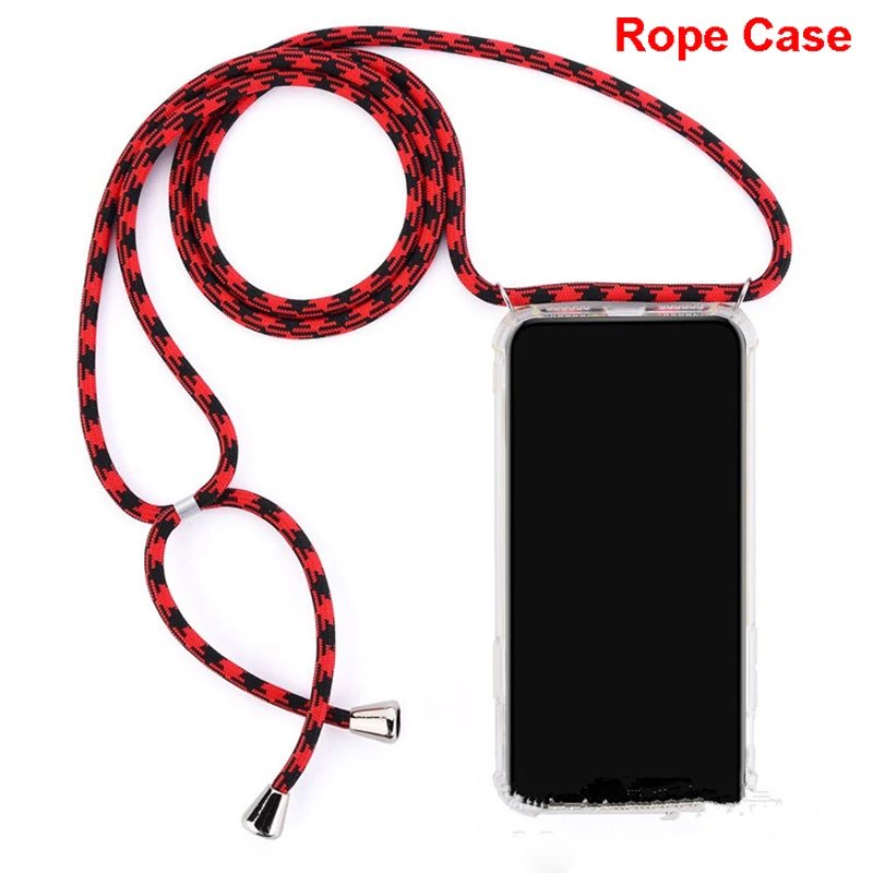 

Crossbody Necklace Case for Huawei P30 Pro Lite P20 Nova 4e 3e Mate 20 20X Honor Case Rope Lanyard Shoulder Strap Airbag Cover