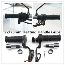 Punho de aquecimento para motocicleta, punho de aquecimento com 22mm/25mm de diâmetro do acelerador para moto punho aquecido apertos