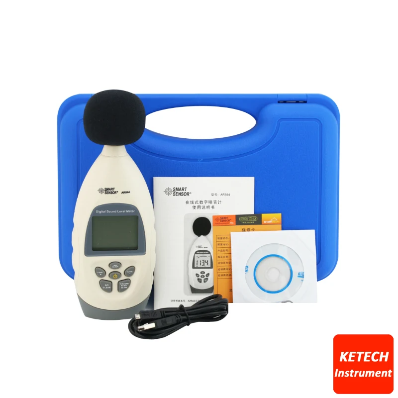 

Digital Sound Level Meter Noise Level Tester Decibel Meter 30~130dB AR844