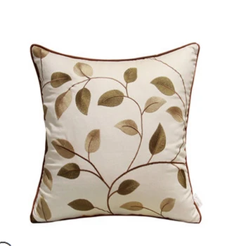 

Luxury Embroidery Geometric Decorative Sofa Pillow Cusion Leaves Sugar Skull Cushion Case Cushions Throw Pillows 6CJ4Z0