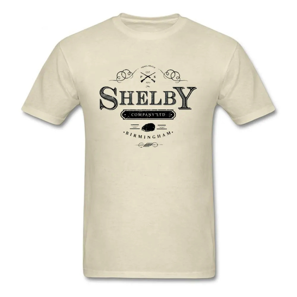 

Peaky Blinders T-shirt Men Birmingham Tommy Shelby Tshirt Company Ltd Logo 80s Vintage Beige T Shirt Cotton TV Show Tops Tees