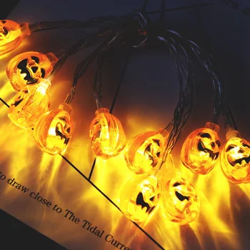

315cm Battery Operated Halloween Pumpkin led string lights Halloween Holiday Christmas Party Garden Decoration Lanterns Light