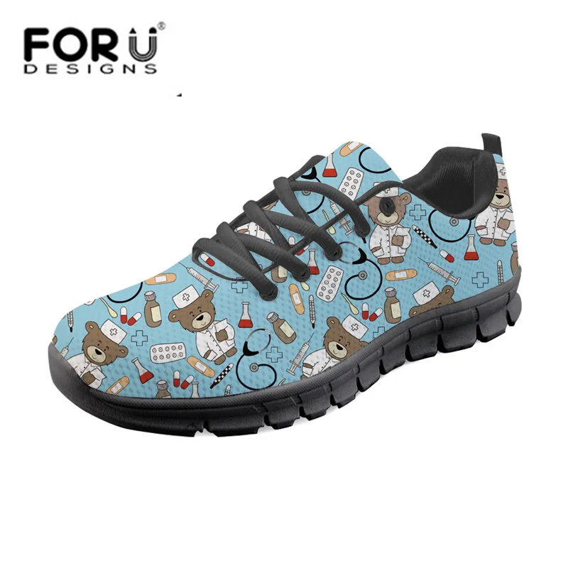Infirmière Marche Plat Respirant b b Bande b H9958aq b b hk004aq Ours Maille Femmes h10265aq D'été Espadrilles h10004aq Mode Mignon Zapatos Forudesigns De h10002aq b Motif h10003aq Dessinée Chaussures wRqX6P7S