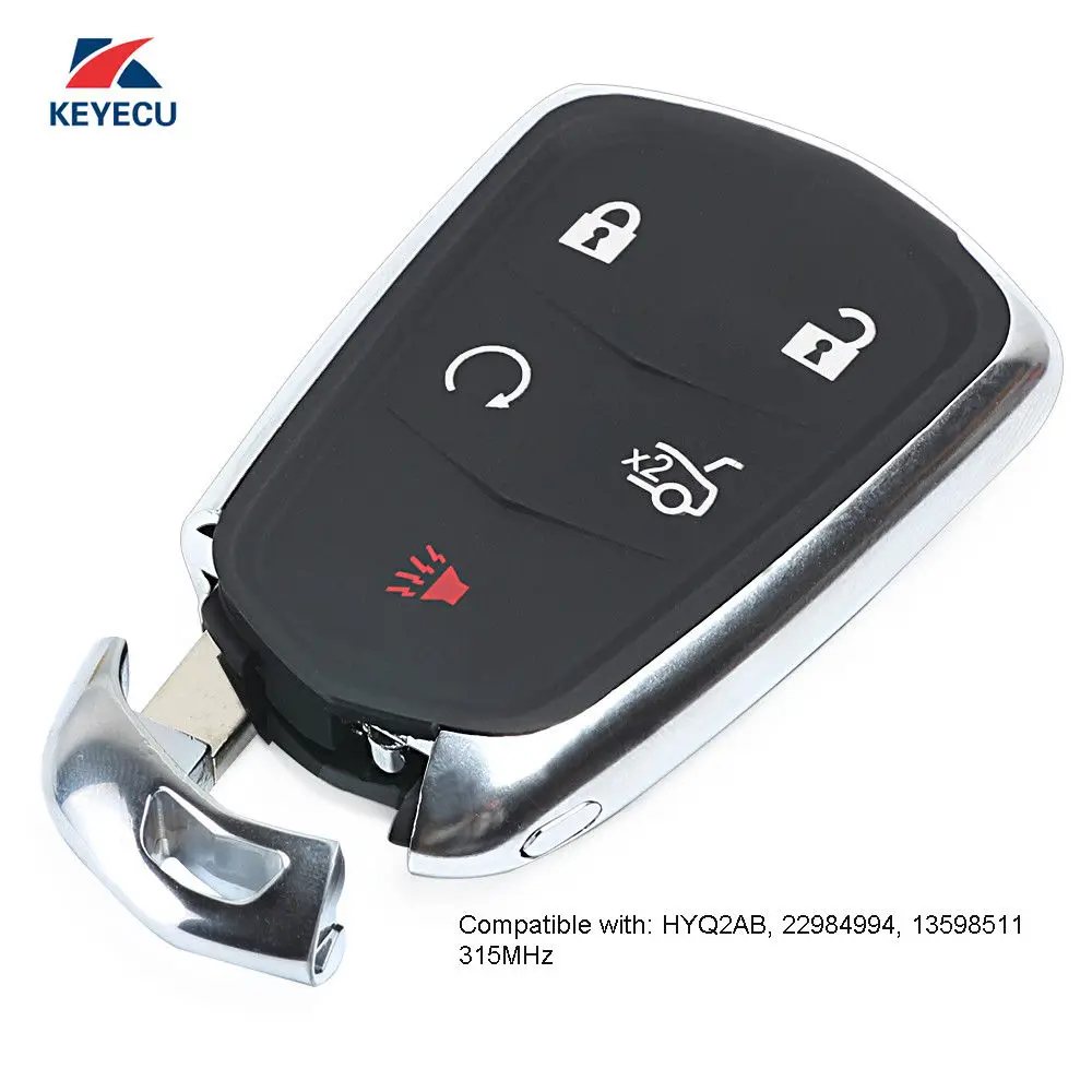 

KEYECU Smart Remote Key Fob Replacement for Cadillac ATS CTS SRX XTS Escalade HYQ2AB