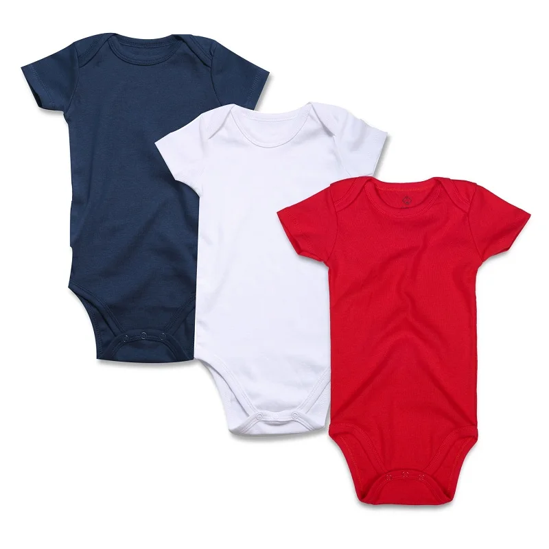 Комплект из 3 предметов, унисекс, для новорожденных детская одежда с фантазийным рисунком, костюм черный, белый, серый короткий рукав комбинезон; комбинезон для малышей хлопок Одежда для малышей в полоску - Цвет: NV-WH-RE