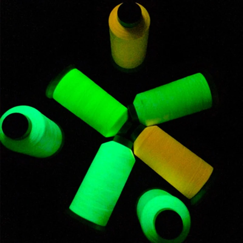 

7colors 1000 Yards Spool Luminous Glow In The Dark Machine DIY Embroidery Sewing Thread