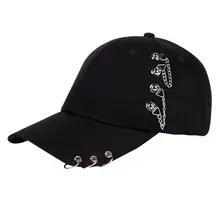 Модная бейсбольная кепка в стиле хип-хоп с металлическим кольцом, светильник с защитой от ультрафиолета, Женская Спортивная Кепка