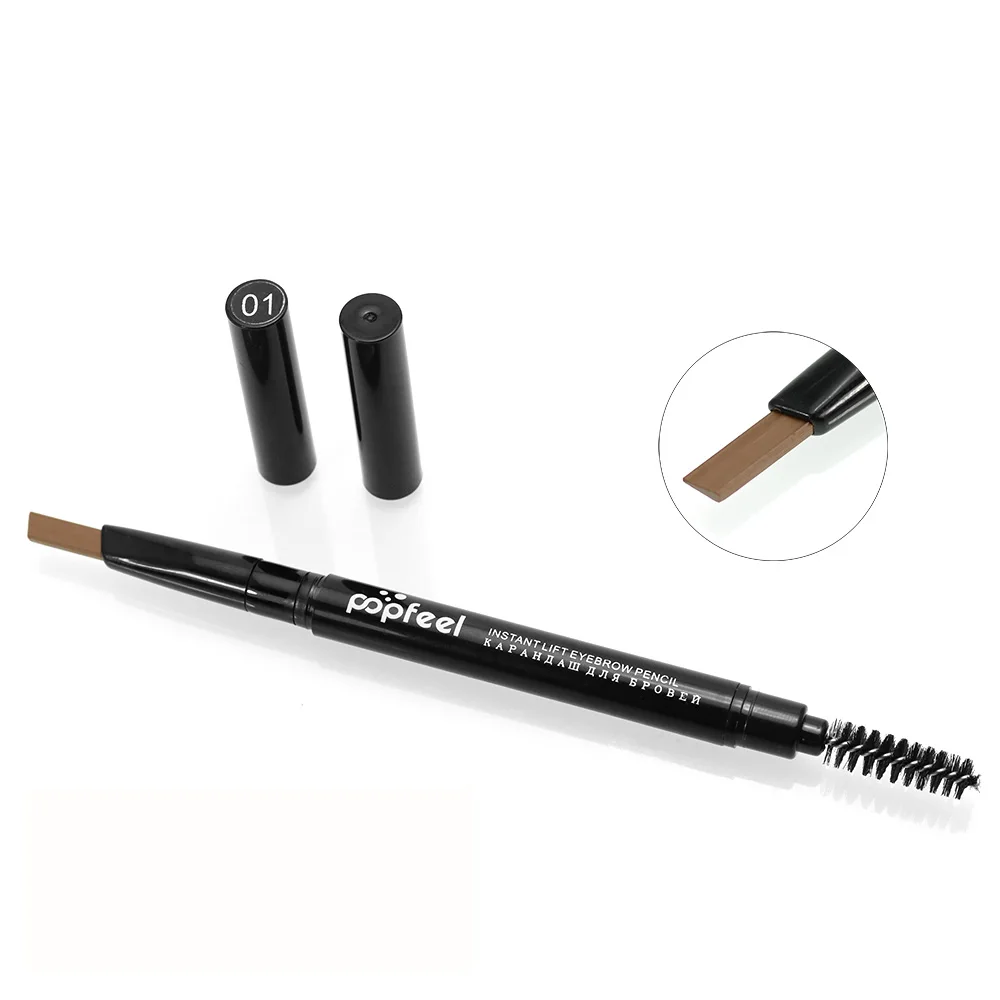 

Popfeel Brand 5 Colors Eyes Makeup Eyebrow Enhancer Automatic Pencil Make up Eye Brow Paint Pen Cosmetics Tool With Brush 1 Pcs