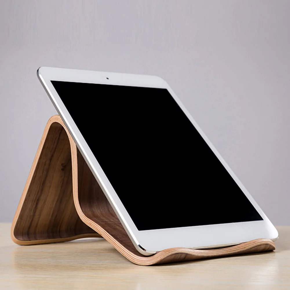 SAMDI Wooden Universal Tablet PC Phone Stand Holder Bracket for iPad Samsung Tab NEW2019