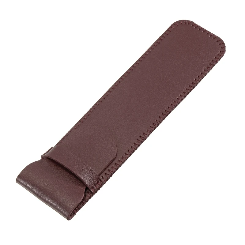 16X6/3,3 см Натуральная сумка для карандашей воловьей кожи перьевая ручка чехол рукав чехол для офиса школьников расходные материалы - Цвет: 16x3.3cm coffee