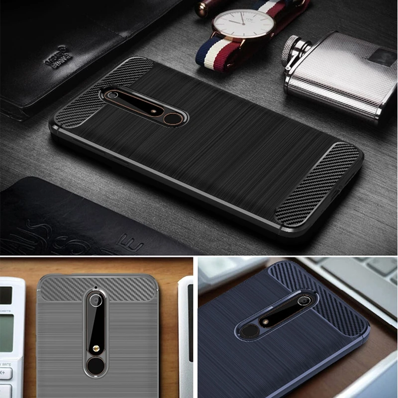 Для Nokia 6 1 чехол 2018 для Nokia6.1 Премиум оригинальный силиконовый микс гибридный