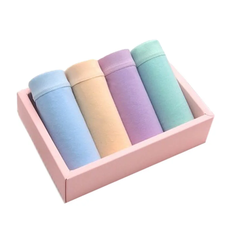 

4Pcs/Lot Women Panties Women's Cotton Breathable Briefs Lingerie Printing underwear Seamless panty underwear Plus Size S-4XL