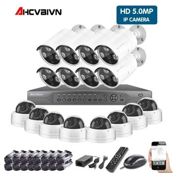 

16CH 4K POE NVR 5MP 3MP kit PoE IP Camera P2P Cloud Onvif FTP CCTV System IR Outdoor Night Vision Video Surveillance Kit