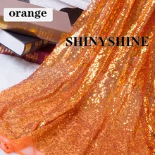 Блестящий ткань Блестящий глиттер блестка для одежды сценические вечерние свадебные домашний декор, скатерть из ткани с блестками бегун