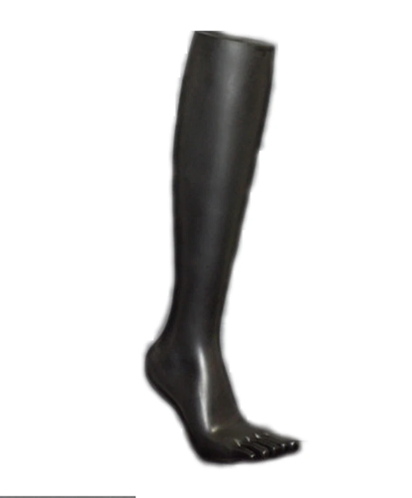 

New 1 Pc Female Mannequin Feet Plastic Stand Mid Silk Socks Dummy Part Leg Five Open Toes Foot Black Color
