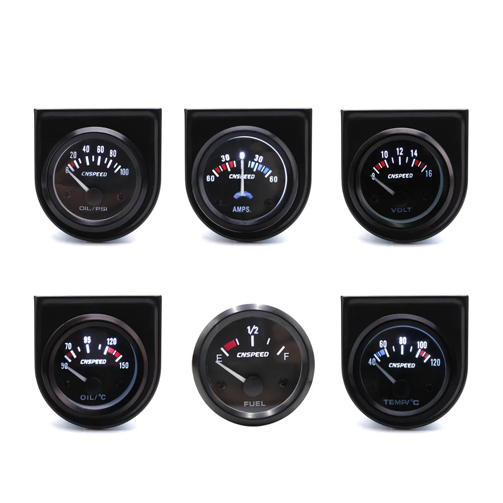 

CNSPEED 52MM oil press gauge volt meter temp oil indicator water temp indicator AMP meter fuel level gauge /car meter