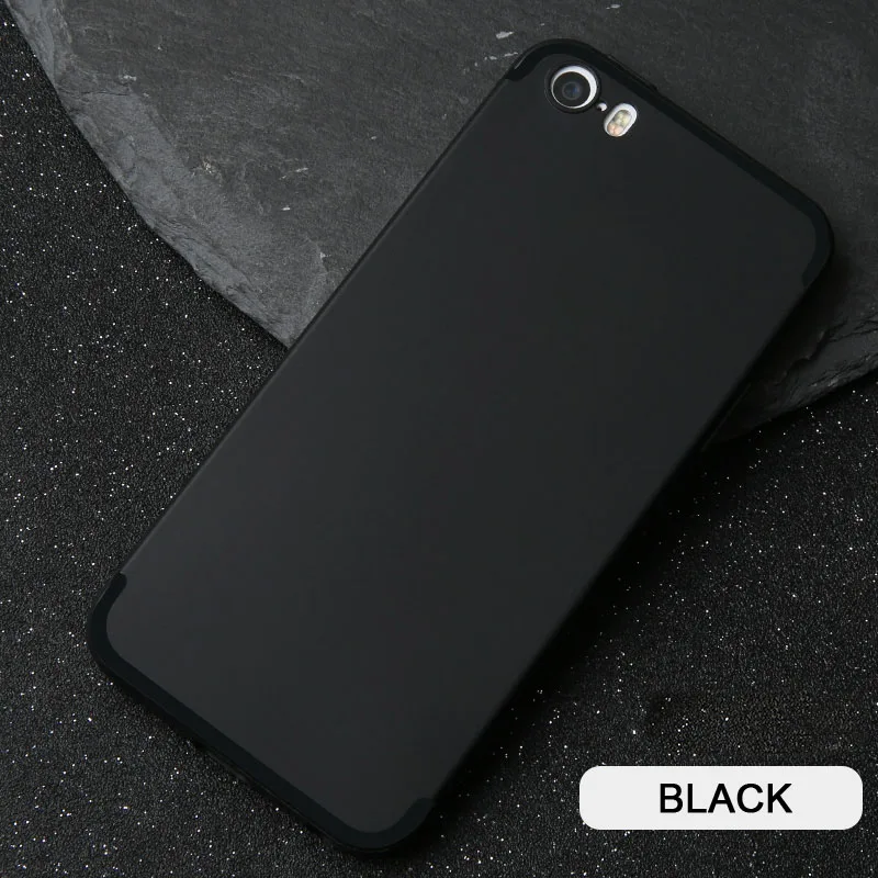 ITEUU 5 5S ультратонкий ТПУ матовый чехол для iphone 5 5S SE чехол s силиконовый гелевый тонкий мягкий чехол для iphone 5 5S SE - Цвет: Черный
