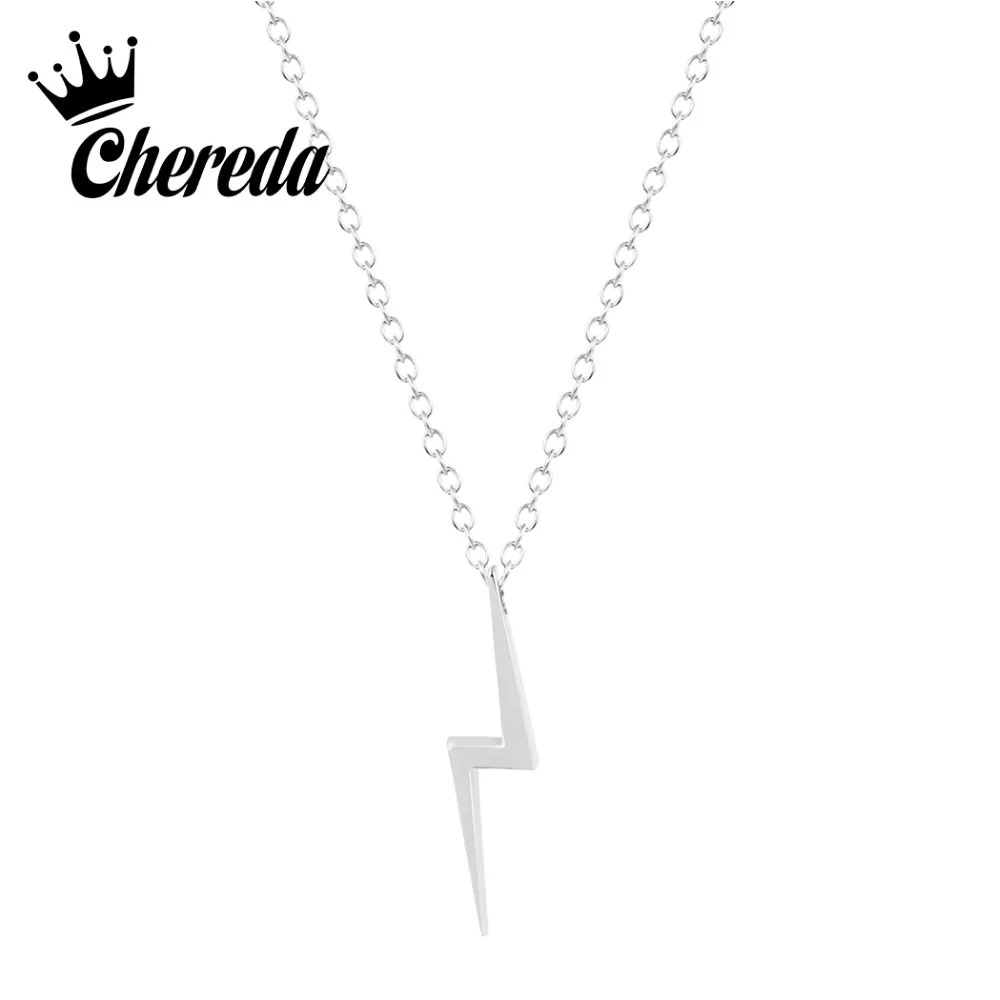 

Chereda Bohemian Mini Necklaces&Pendants Geometric Choker for Girls Lightning Party Pendant Necklace Jewelry Gift