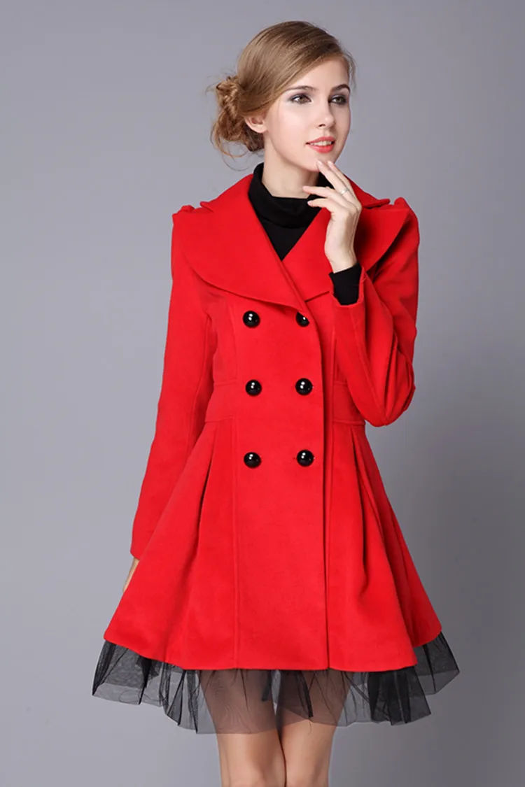 2015 spring coat women slim long trench coat for girls