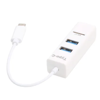 

USB3.1 Type C to 3-Ports USB3.0 TF Micro-SD Card Hub Reader Adapter for Macbook - New hot