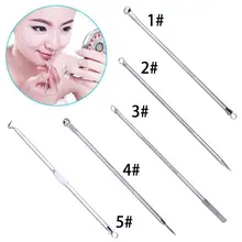 Acne Blemish Pimple Extractor Tool Blackhead Comedone Remover Color Silver Plated A Set Or 1 PC To Choose