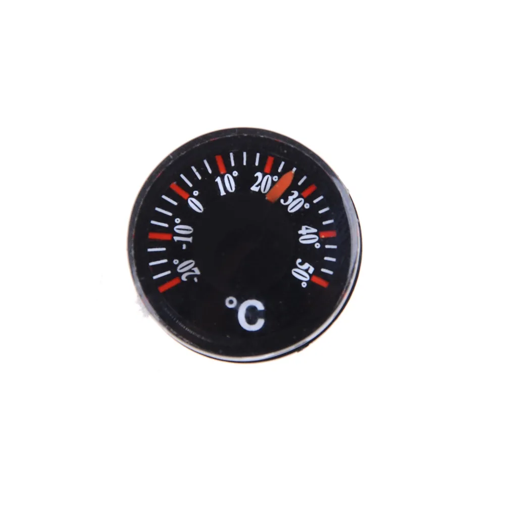 

1PCS Plastic Round Mini Thermometer mini spirit Circular Thermograph Celsius hydrothermograph Diameter 20mm