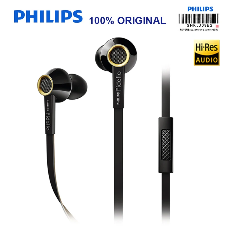 Оригинальные Проводные Hi Fi Наушники PHILIPS S2 наушники вкладыши с поддержкой
